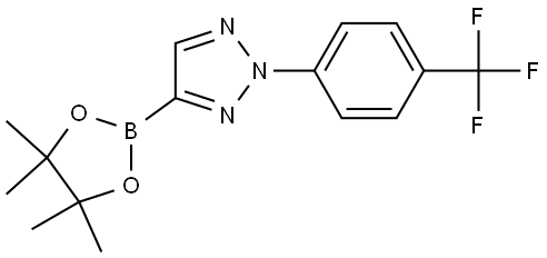 4-(4,4,5,5-tetramethyl-1,3,2-dioxaborolan-2-yl)-2-(4-(trifluoromethyl)phenyl)-2H-1,2,3-triazole Struktur