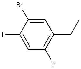 1-Bromo-5-ethyl-4-fluoro-2-iodobenzene Structure