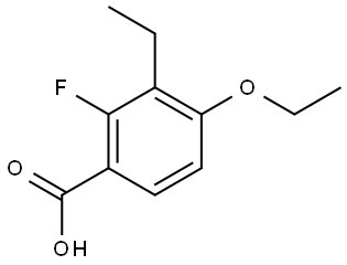 4-Ethoxy-3-ethyl-2-fluorobenzoic acid Structure