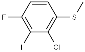 (2-chloro-4-fluoro-3-iodophenyl)(methyl)sulfane Structure