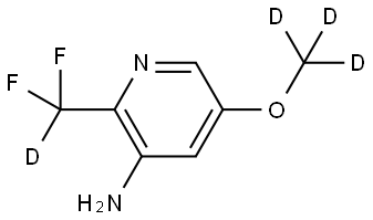 2-(difluoromethyl-d)-5-(methoxy-d3)pyridin-3-amine 结构式