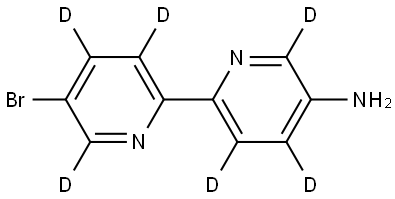 5'-bromo-[2,2'-bipyridin]-3,3',4,4',6,6'-d6-5-amine 结构式