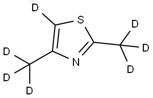 2,4-bis(methyl-d3)thiazole-5-d 结构式