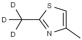 4-methyl-2-(methyl-d3)thiazole 结构式