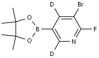 3-bromo-2-fluoro-5-(4,4,5,5-tetramethyl-1,3,2-dioxaborolan-2-yl)pyridine-4,6-d2|