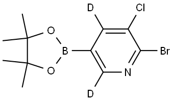 2-bromo-3-chloro-5-(4,4,5,5-tetramethyl-1,3,2-dioxaborolan-2-yl)pyridine-4,6-d2|