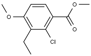 Methyl 2-chloro-3-ethyl-4-methoxybenzoate 结构式