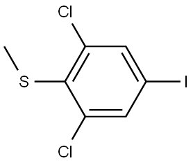 (2,6-dichloro-4-iodophenyl)(methyl)sulfane Structure