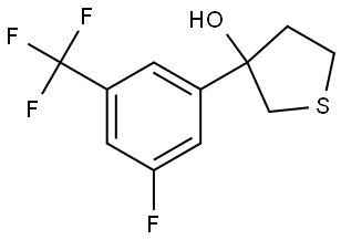 3-[3-Fluoro-5-(trifluoromethyl)phenyl]tetrahydrothiophene-3-ol Structure