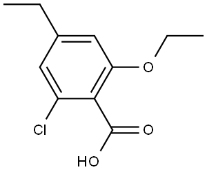 2-Chloro-6-ethoxy-4-ethylbenzoic acid Structure