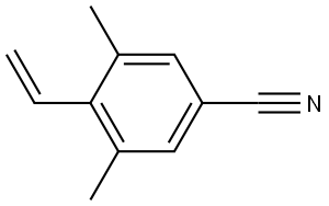 3,5-Dimethyl-4-vinylbenzonitrile Struktur