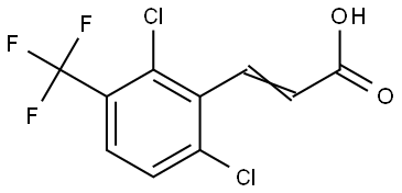 3-[2,6-Dichloro-3-(trifluoromethyl)phenyl]-2-propenoic acid Structure