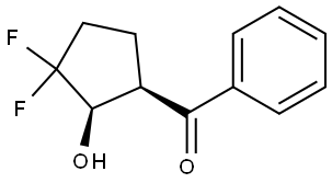 (1R,2R)-3,3-Difluoro-2-hydroxycyclopentyl]phenylmethanone Structure
