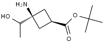 (1R,3S)-3-氨基-3-((S)-1-羟乙基)环丁烷羧酸叔丁酯, 2715186-82-4, 结构式