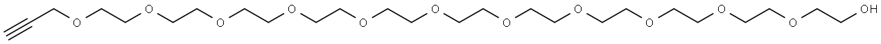 PROPARGYL-PEG12-ALCOHOL, 2720615-55-2, 结构式