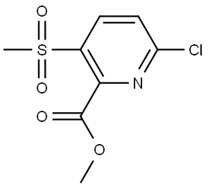 Methyl 6-chloro-3-(methylsulfonyl)picolinate Struktur