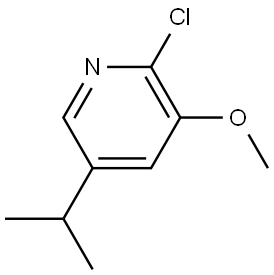 2-Chloro-3-methoxy-5-(1-methylethyl)pyridine Struktur