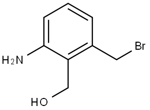 (2-amino-6-(bromomethyl)phenyl)methanol Structure