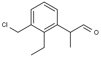 2-(3-(chloromethyl)-2-ethylphenyl)propanal Structure