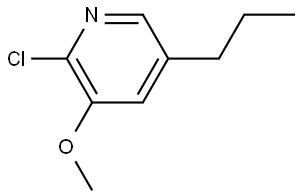 2-Chloro-3-methoxy-5-propylpyridine Struktur