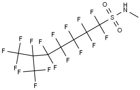 1-Heptanesulfonamide, 1,1,2,2,3,3,4,4,5,5,6,7,7,7-tetradecafluoro-N-methyl-6-(trifluoromethyl)- Structure