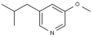 3-Isobutyl-5-methoxypyridine Struktur