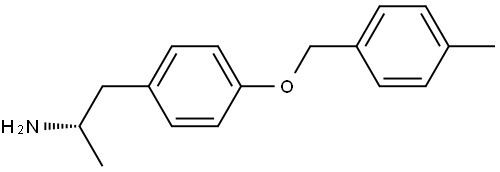 (2S)-1-{4-[(4-methylphenyl)methoxy]phenyl}propan-2-amine Structure