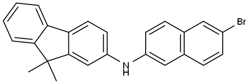 N-(6-BROMONAPHTHALEN-2-YL)-9,9-DIMETHYLFLUOREN-2-AMINE, 2740852-71-3, 结构式