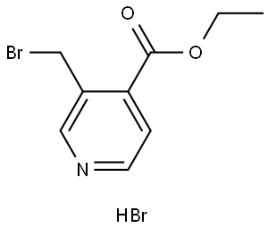 Ethyl 3-(bromomethyl)pyridine-4-carboxylate hydrobromide 化学構造式