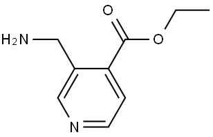 Ethyl 3-(aminomethyl)isonicotinate 化学構造式