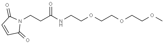 m-PEG3-amido-Mal Structure