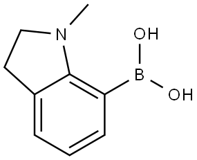 (1-甲基吲哚-7-基)硼酸,2750602-27-6,结构式