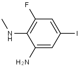 6-Fluoro-4-iodo-N1-methylbenzene-1,2-diamine Struktur