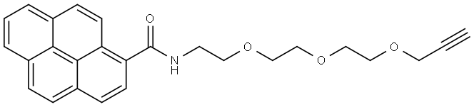 芘甲酰胺-三聚乙二醇-丙炔,2752164-04-6,结构式