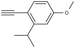 1-乙炔基-2-异丙基-4-甲氧基苯,2755193-77-0,结构式