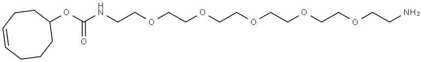 (4E)-反式环辛烯-五聚乙二醇-氨基 结构式