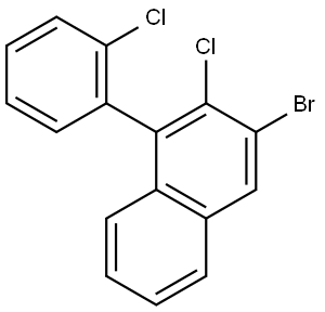 3-bromo-1-(2-chlorophenyl)naphthalene Struktur