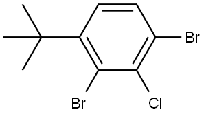 1,3-Dibromo-2-chloro-4-(1,1-dimethylethyl)benzene,2756580-71-7,结构式