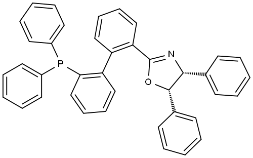 (4R,5S)-2-(2'-(Diphenylphosphanyl)-[1,1'-biphenyl]-2-yl)-4,5-diphenyl-4,5-dihydrooxazole Struktur