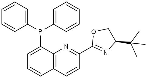 (R)-4-(tert-Butyl)-2-(8-(diphenylphosphanyl)quinolin-2-yl)-4,5-dihydrooxazole|(R)-4-(叔丁基)-2-(8-(二苯基膦基)喹啉-2-基)-4,5-二氢恶唑