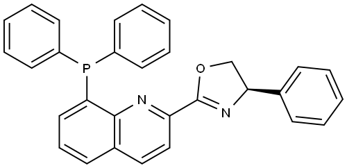 (R)-2-(8-(Diphenylphosphanyl)quinolin-2-yl)-4-phenyl-4,5-dihydrooxazole|(R)-2-(8-(二苯基膦基)喹啉-2-基)-4-苯基-4,5-二氢恶唑