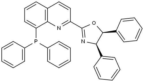 (4R,5S)-2-(8-(Diphenylphosphanyl)quinolin-2-yl)-4,5-diphenyl-4,5-dihydrooxazole Struktur