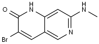 3-bromo-7-(methylamino)-1,6-naphthyridin-2(1H)-one|