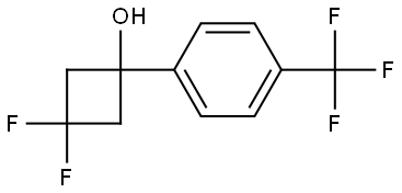 3,3-difluoro-1-(4-(trifluoromethyl)phenyl)cyclobutan-1-ol,2762670-97-1,结构式