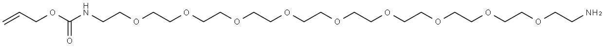 prop-2-en-1-yl N-(29-amino-3,6,9,12,15,18,21,24,27-nonaoxanonacosan-1-yl)carbamate Structure