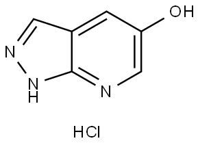 1H-Pyrazolo[3,4-b]pyridin-5-ol hydrochloride 化学構造式