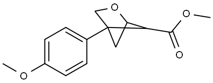 methyl 4-(4-methoxyphenyl)-2-oxabicyclo[2.1.1]hexane-5-carboxylate 结构式