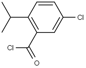 5-chloro-2-isopropylbenzoyl chloride,2763980-73-8,结构式