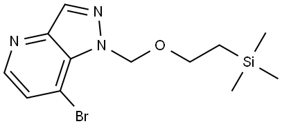 7-溴-1-((2-(三甲硅基)乙氧基)甲基)-1H-吡唑并[4,3-B]吡啶, 2765271-79-0, 结构式