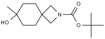 tert-butyl 7-hydroxy-7-methyl-2-azaspiro[3.5]nonane-2-carboxylate Structure